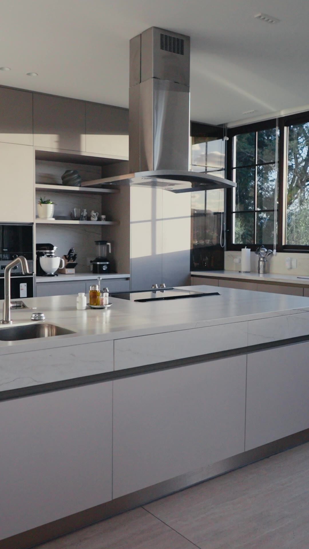 Cocina abierta de la casa