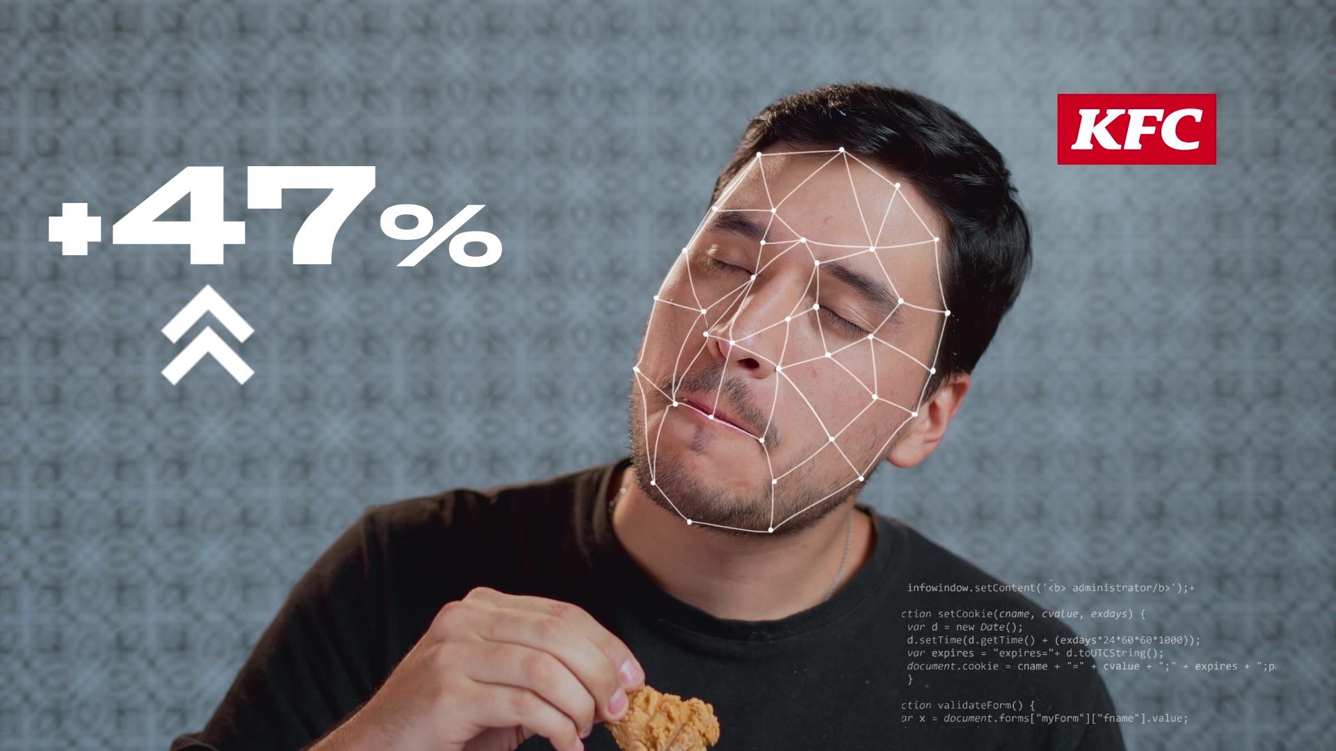 Rostro con la medición de la Tastecam: +47 % mejor